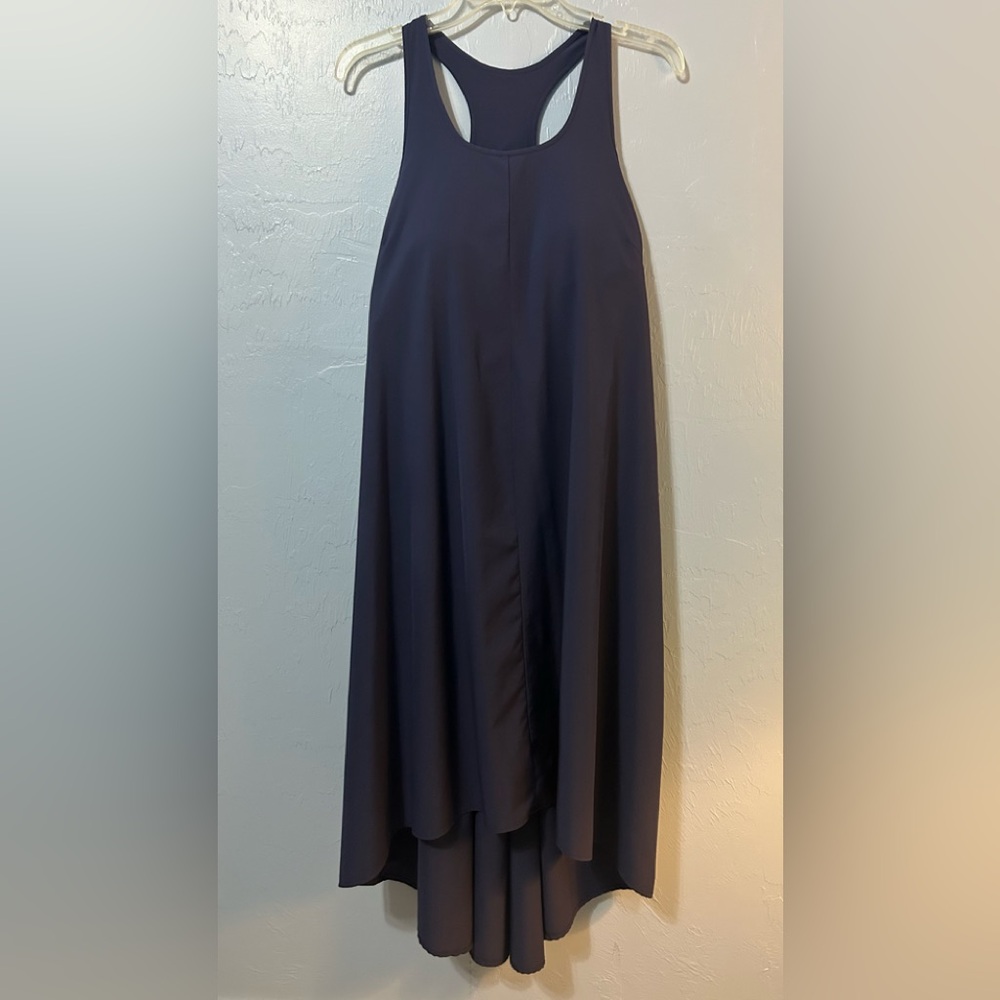 HALARA Navy Racerback Swing Dress